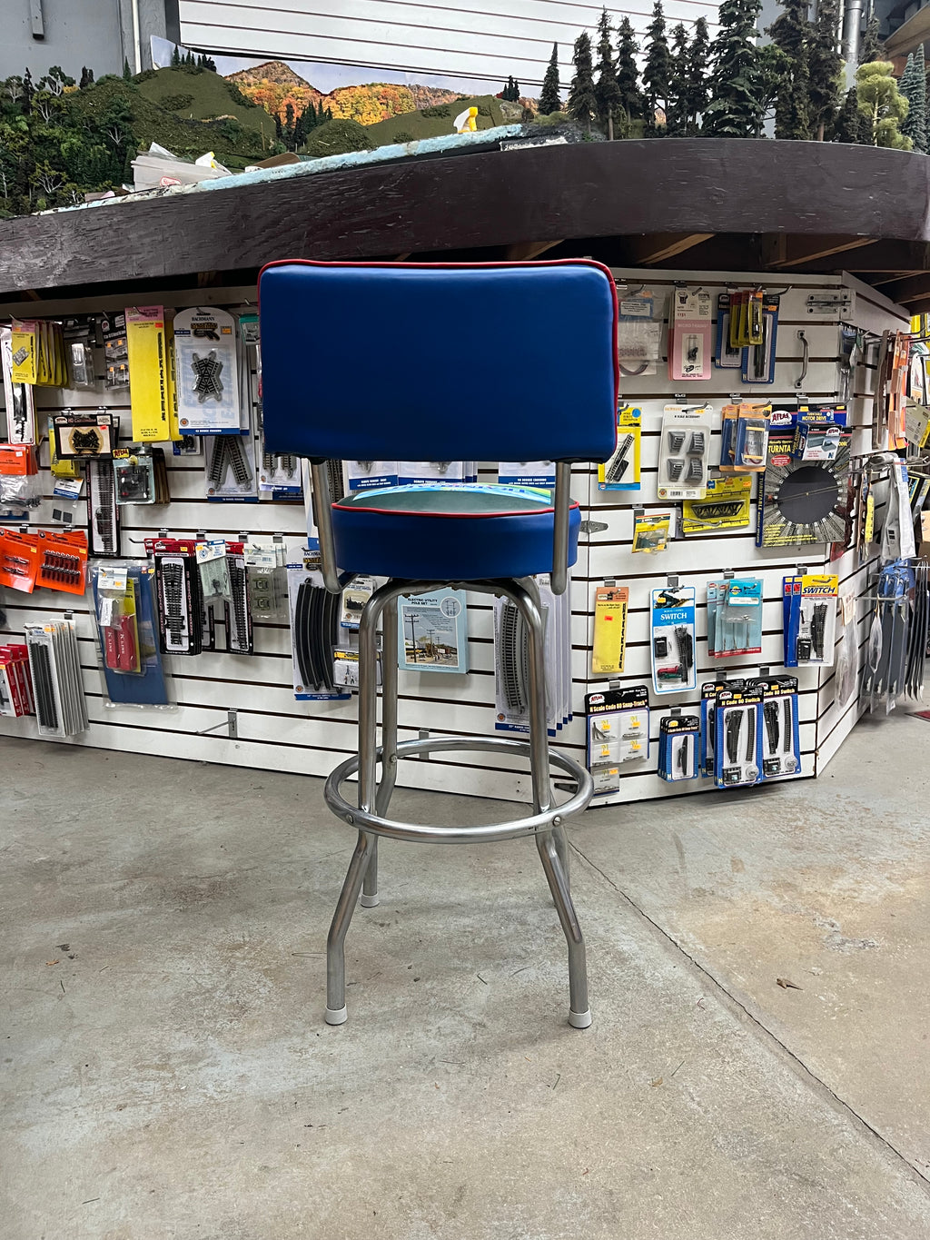 Custom Swivel Barstool W/ Backrest