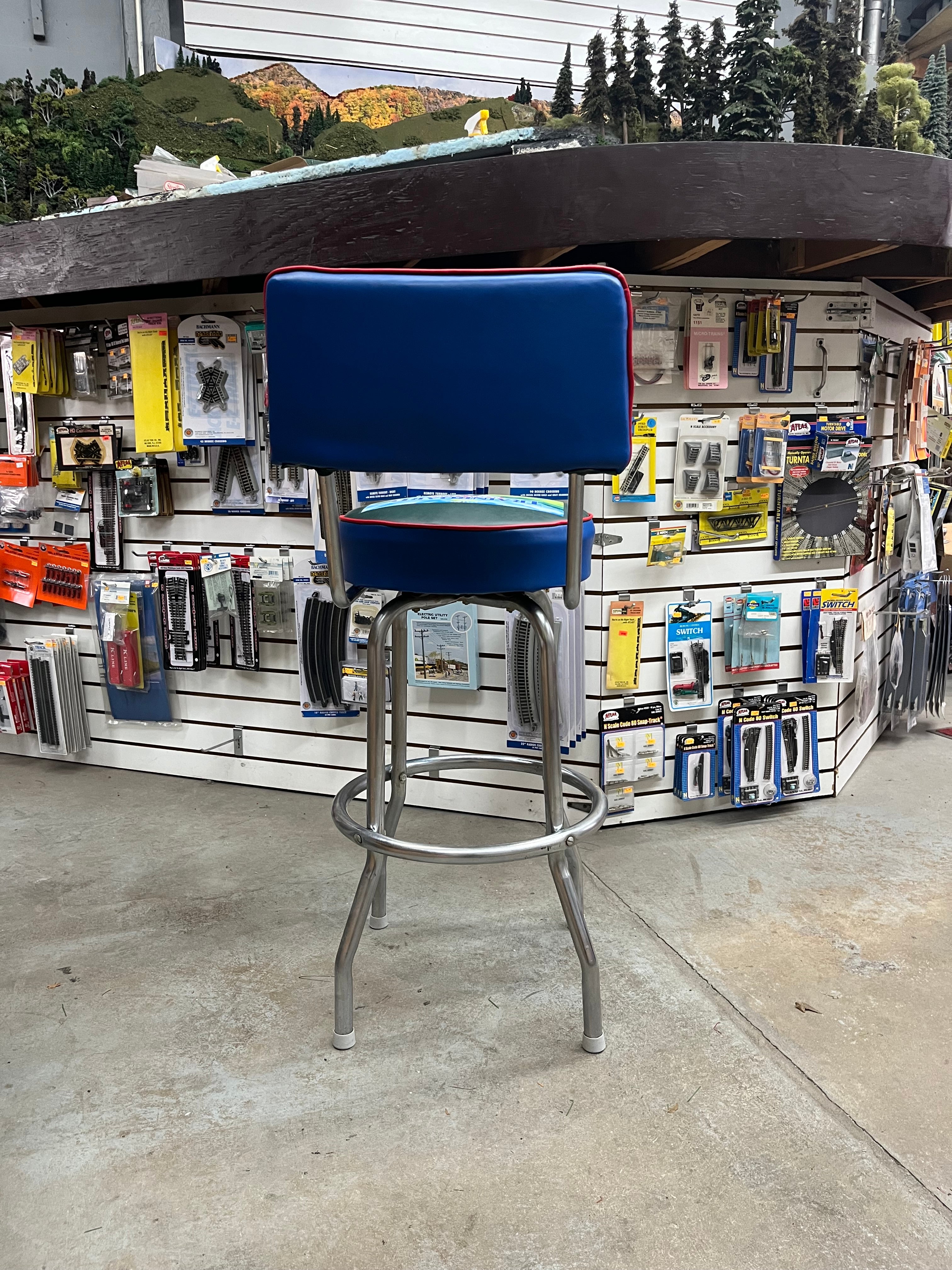 Custom Swivel Barstool W/ Backrest