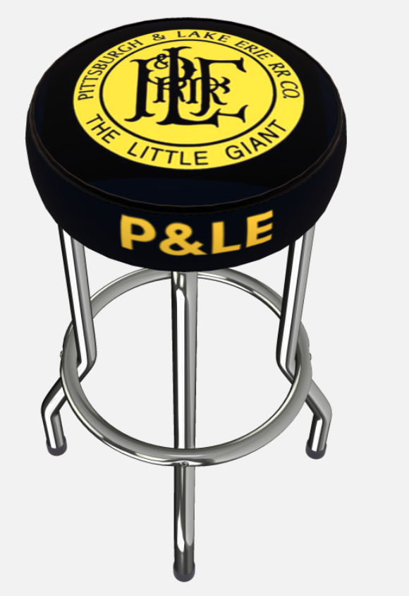 P&LE Railroad VTG Bar Stool Style