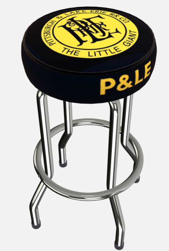 P&LE Railroad VTG Bar Stool Style