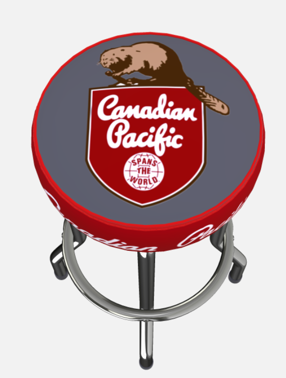 Canadian Pacific VTG Bar Stool Style